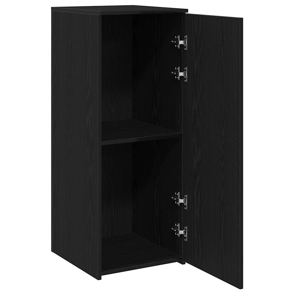 Opbergkast zwart 40x45x103,5 cm bewerkt hout is nu te koop bij PeponiXL, paradijselijk wonen!