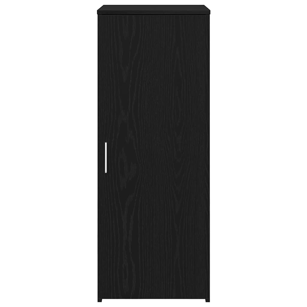 Opbergkast zwart 40x45x103,5 cm bewerkt hout is nu te koop bij PeponiXL, paradijselijk wonen!