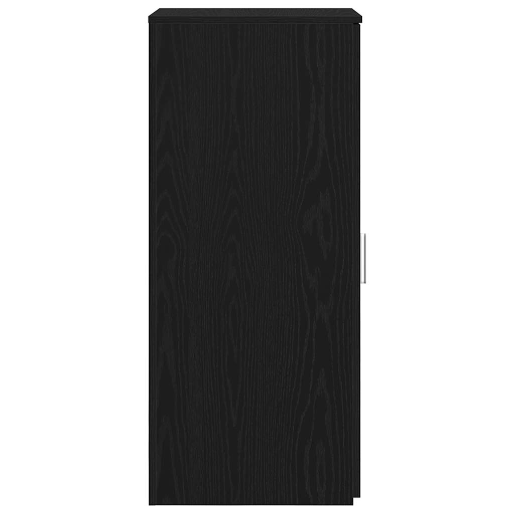 Opbergkast zwart 40x45x103,5 cm bewerkt hout is nu te koop bij PeponiXL, paradijselijk wonen!