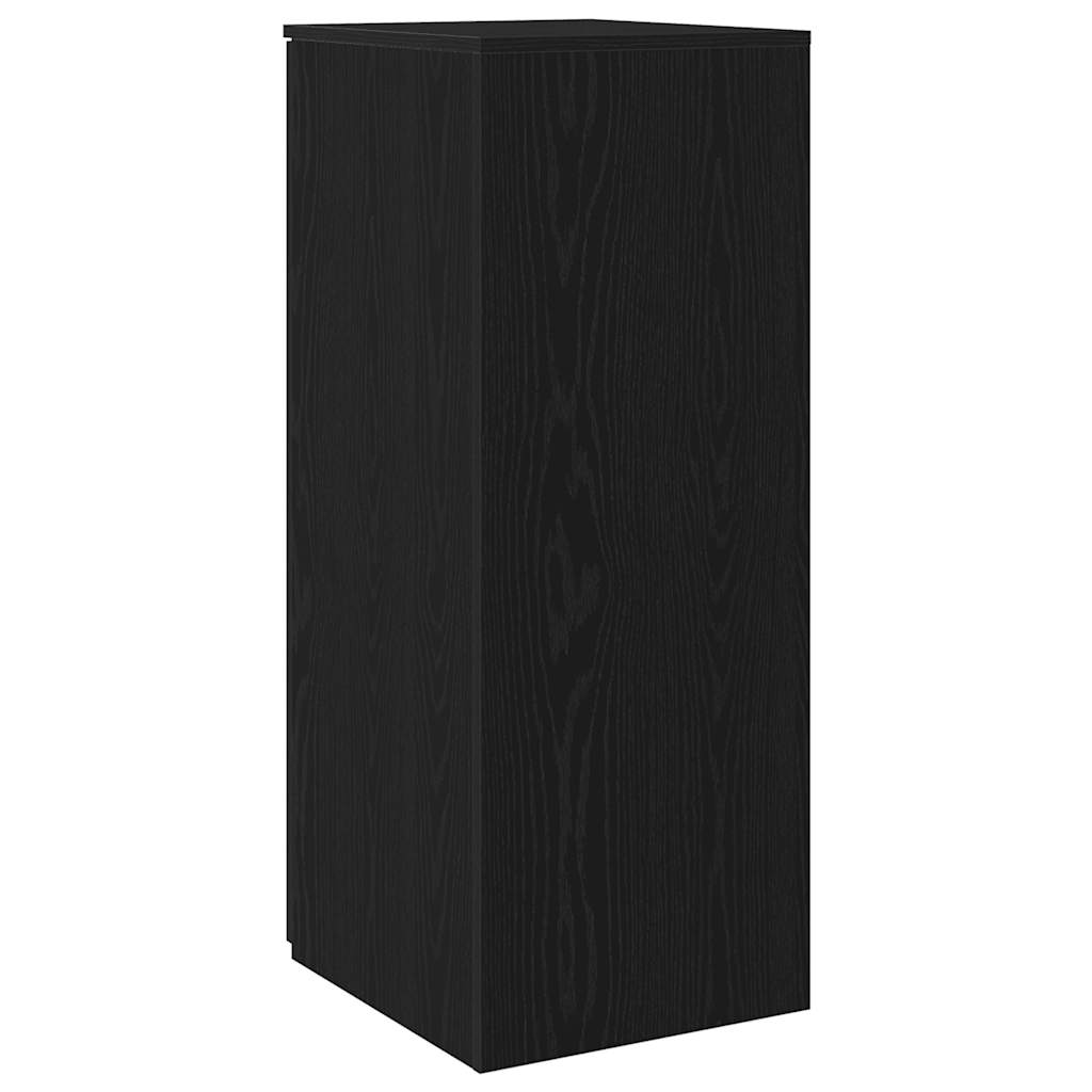 Opbergkast zwart 40x45x103,5 cm bewerkt hout is nu te koop bij PeponiXL, paradijselijk wonen!