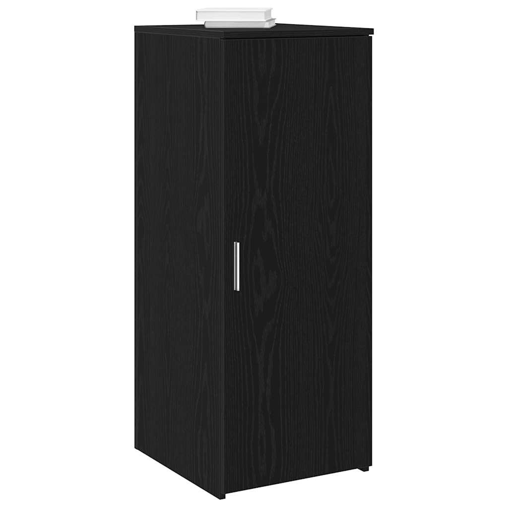 Opbergkast zwart 40x45x103,5 cm bewerkt hout is nu te koop bij PeponiXL, paradijselijk wonen!