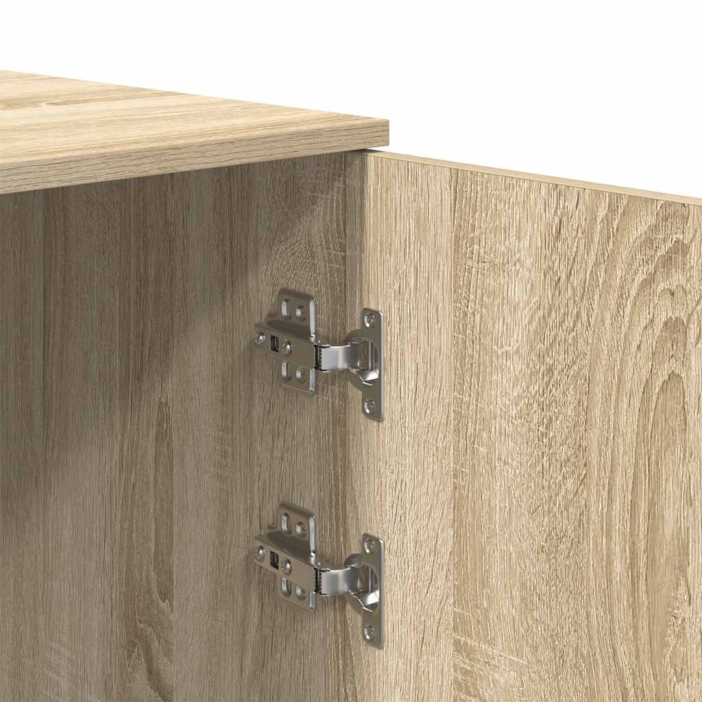 Opbergkast 40x45x103,5 cm bewerkt hout sonoma eikenkleurig is nu te koop bij PeponiXL, paradijselijk wonen!
