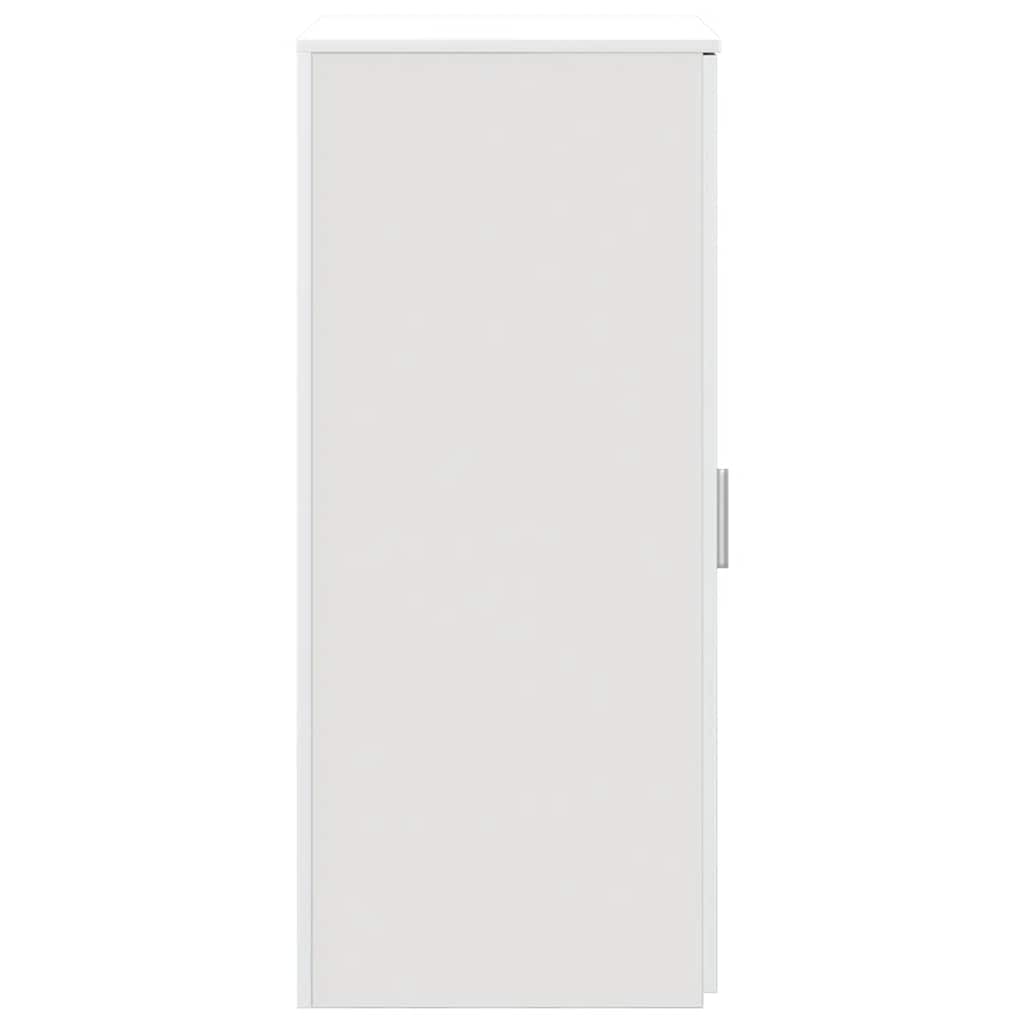 Opbergkast 50x45x103,5 cm bewerkt hout wit is nu te koop bij PeponiXL, paradijselijk wonen!