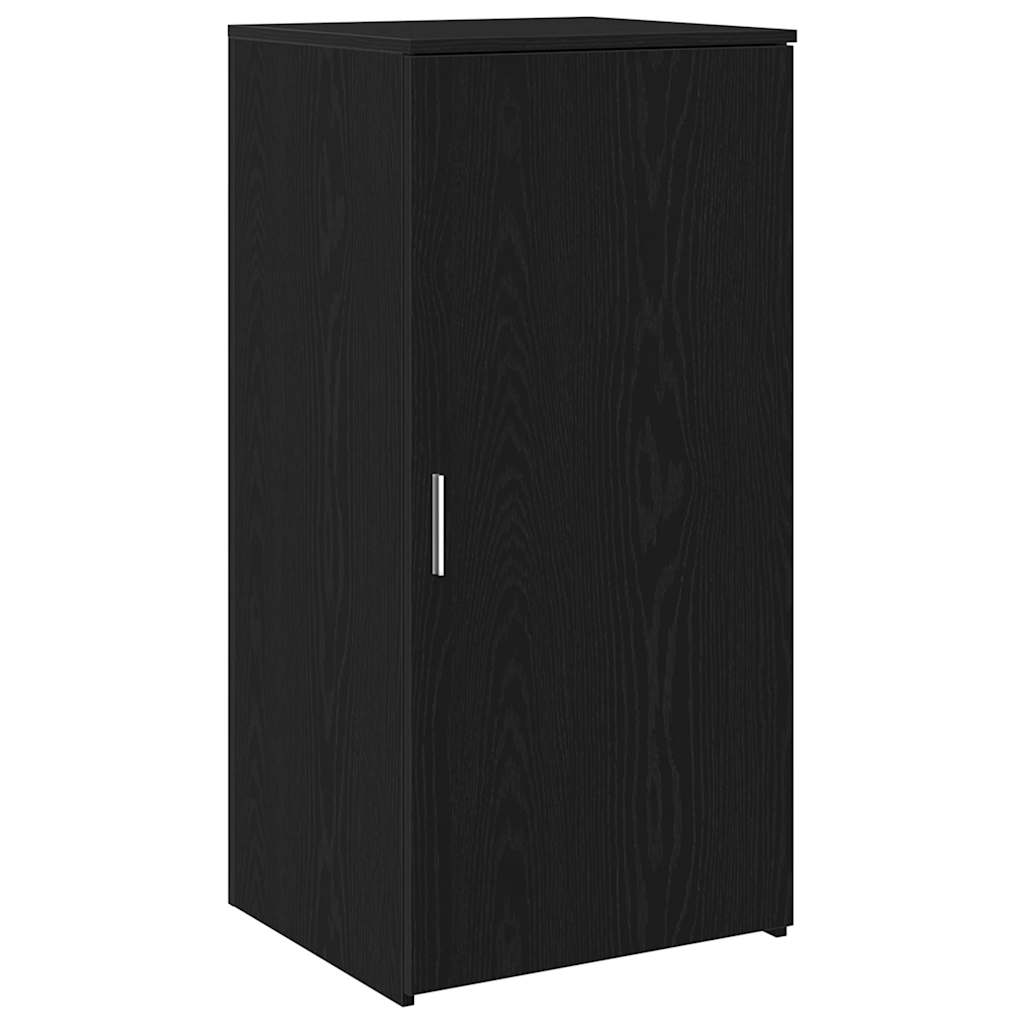 Opbergkast zwart 50x45x103,5 cm bewerkt hout is nu te koop bij PeponiXL, paradijselijk wonen!