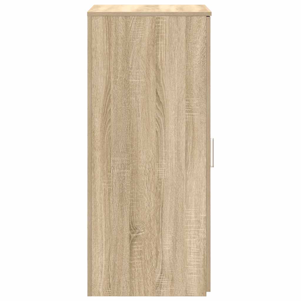 Opbergkast 50x45x103,5 cm bewerkt hout sonoma eikenkleurig is nu te koop bij PeponiXL, paradijselijk wonen!