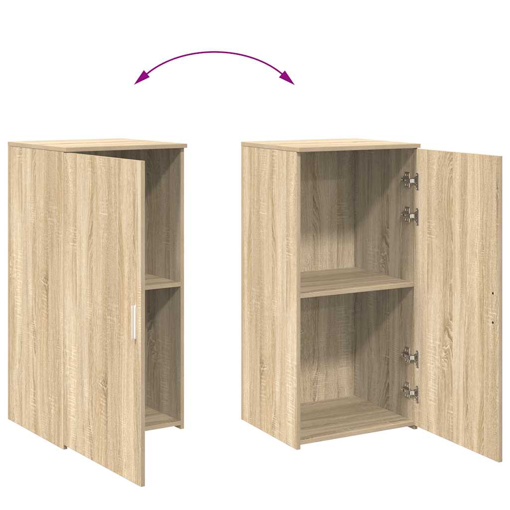 Opbergkast 50x45x103,5 cm bewerkt hout sonoma eikenkleurig is nu te koop bij PeponiXL, paradijselijk wonen!