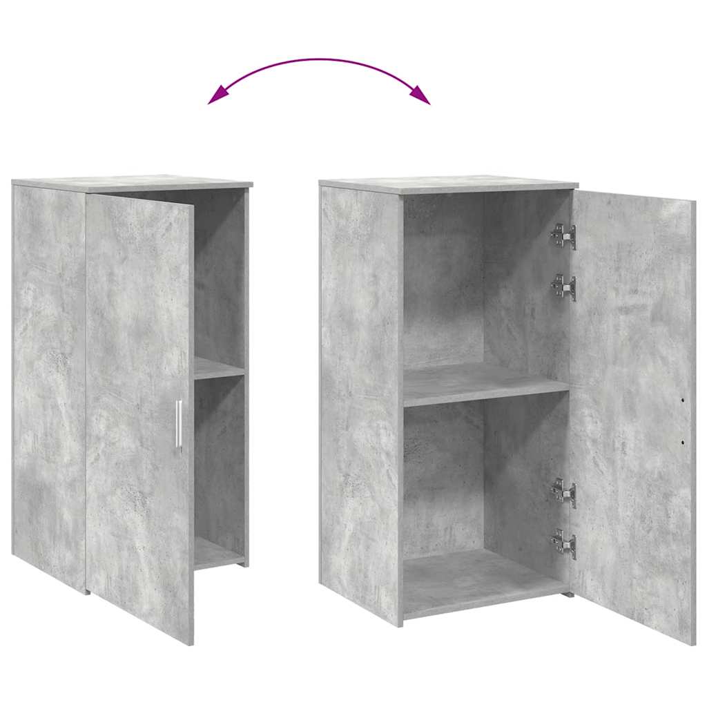 Opbergkast 50x45x103,5 cm bewerkt hout betongrijs is nu te koop bij PeponiXL, paradijselijk wonen!