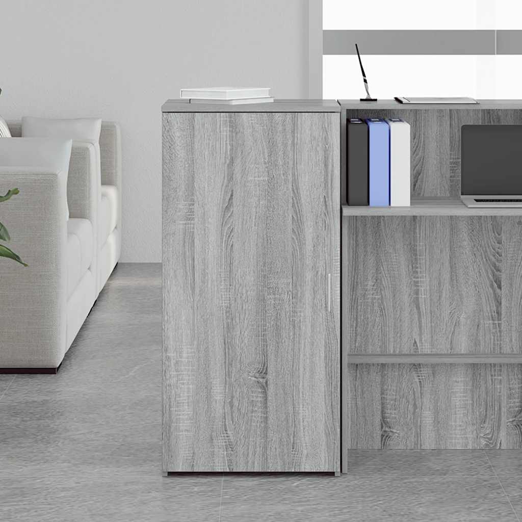 Opbergkast 50x45x103,5 cm bewerkt hout grijs sonoma eikenkleur is nu te koop bij PeponiXL, paradijselijk wonen!