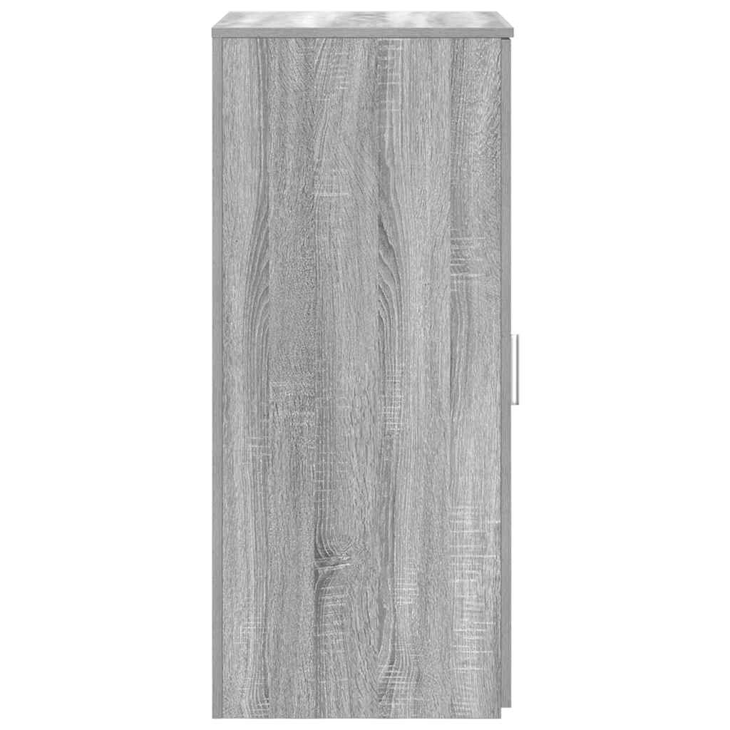 Opbergkast 50x45x103,5 cm bewerkt hout grijs sonoma eikenkleur is nu te koop bij PeponiXL, paradijselijk wonen!