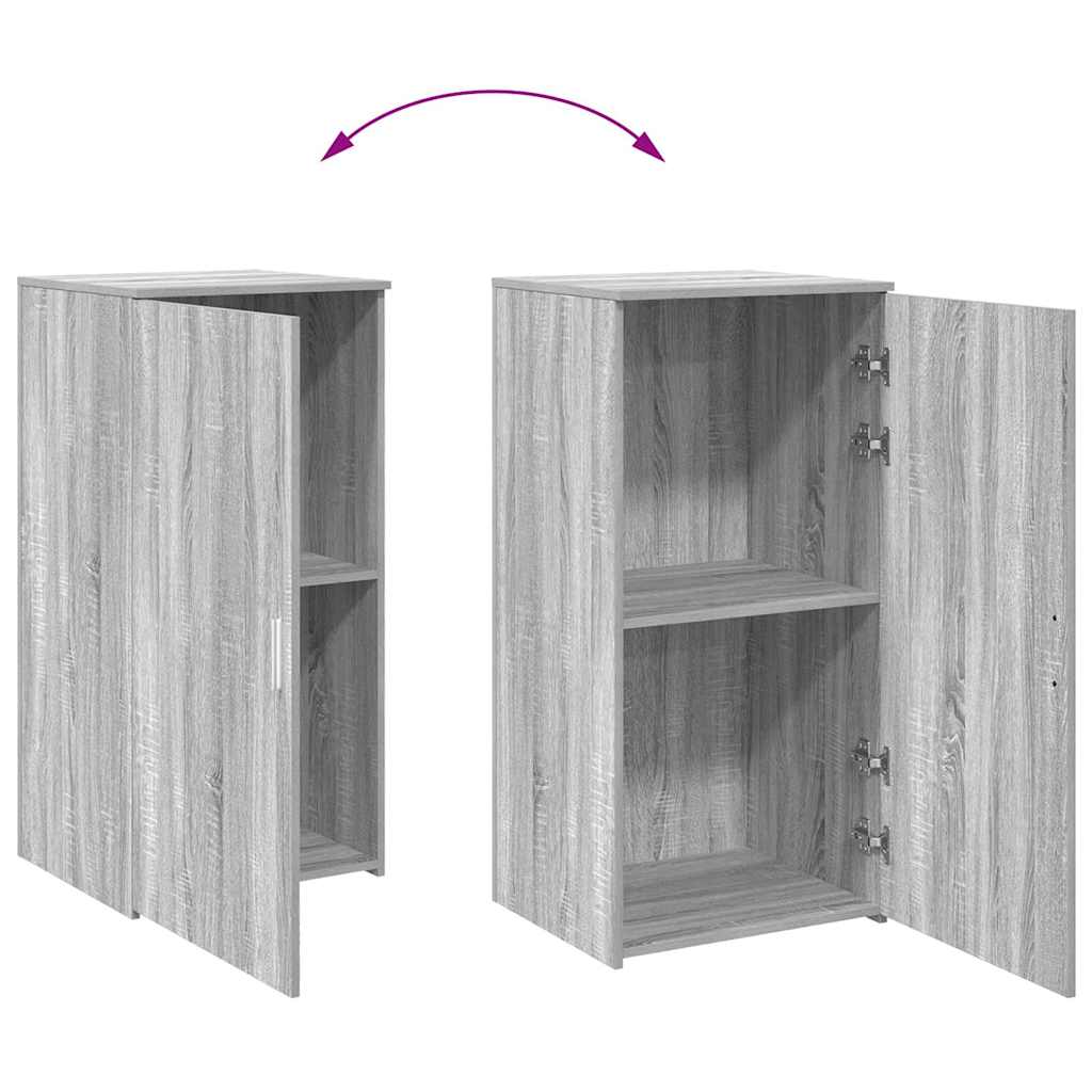 Opbergkast 50x45x103,5 cm bewerkt hout grijs sonoma eikenkleur is nu te koop bij PeponiXL, paradijselijk wonen!