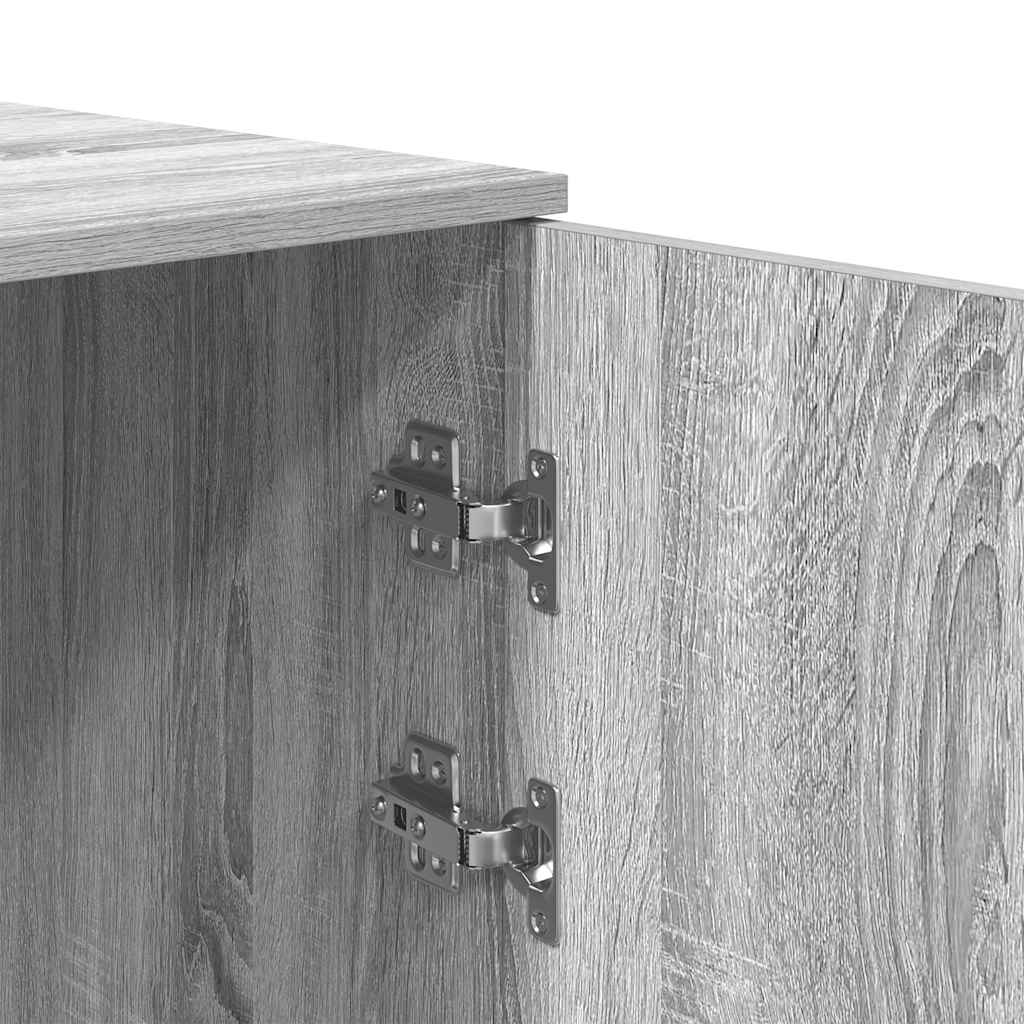 Opbergkast 50x45x103,5 cm bewerkt hout grijs sonoma eikenkleur is nu te koop bij PeponiXL, paradijselijk wonen!