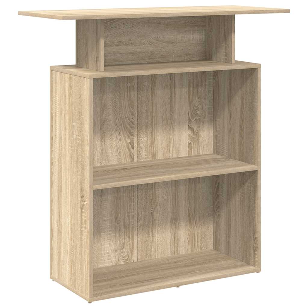 Receptiebalie Sonoma Eiken 100x40x104 cm Bewerkt Hout is nu te koop bij PeponiXL, paradijselijk wonen!