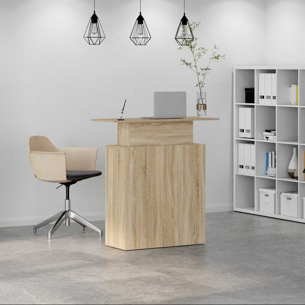 Receptiebalie Sonoma Eiken 100x40x104 cm Bewerkt Hout is nu te koop bij PeponiXL, paradijselijk wonen!