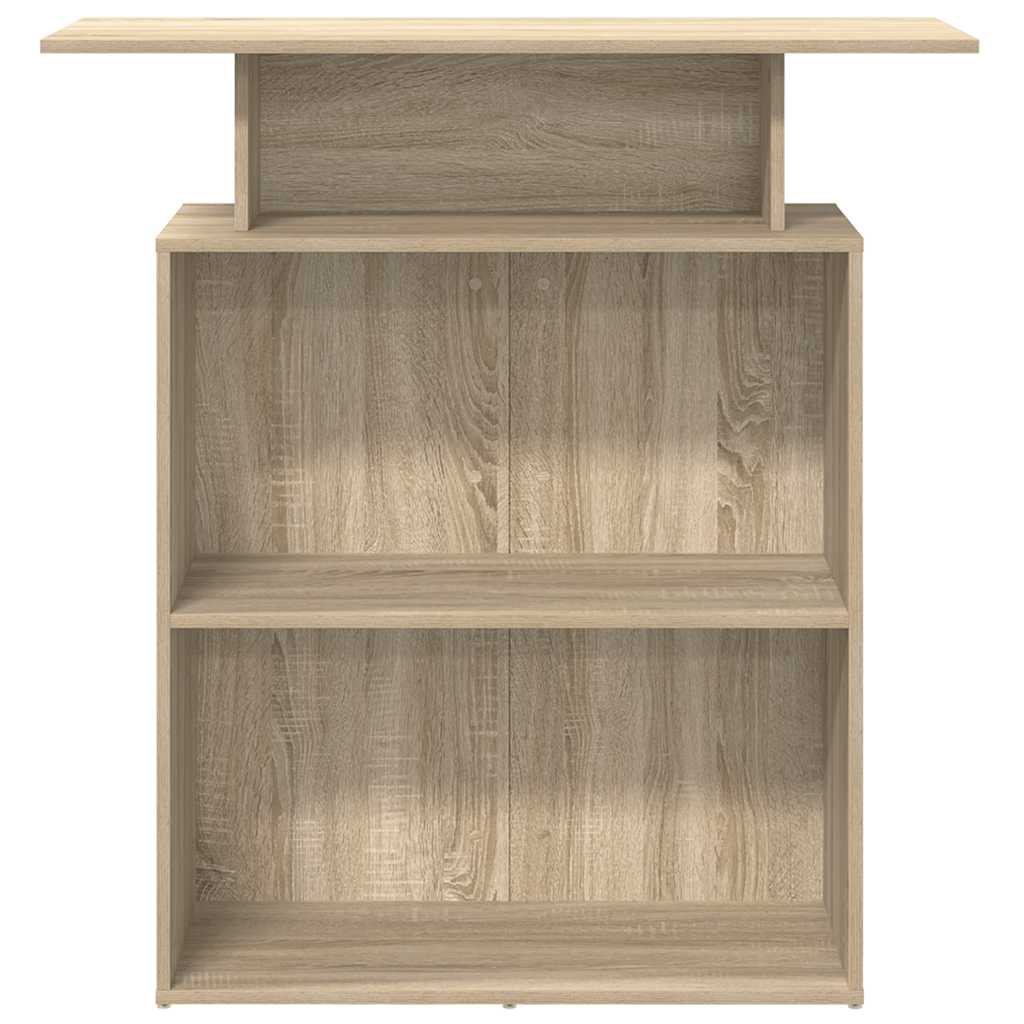 Receptiebalie Sonoma Eiken 100x40x104 cm Bewerkt Hout is nu te koop bij PeponiXL, paradijselijk wonen!