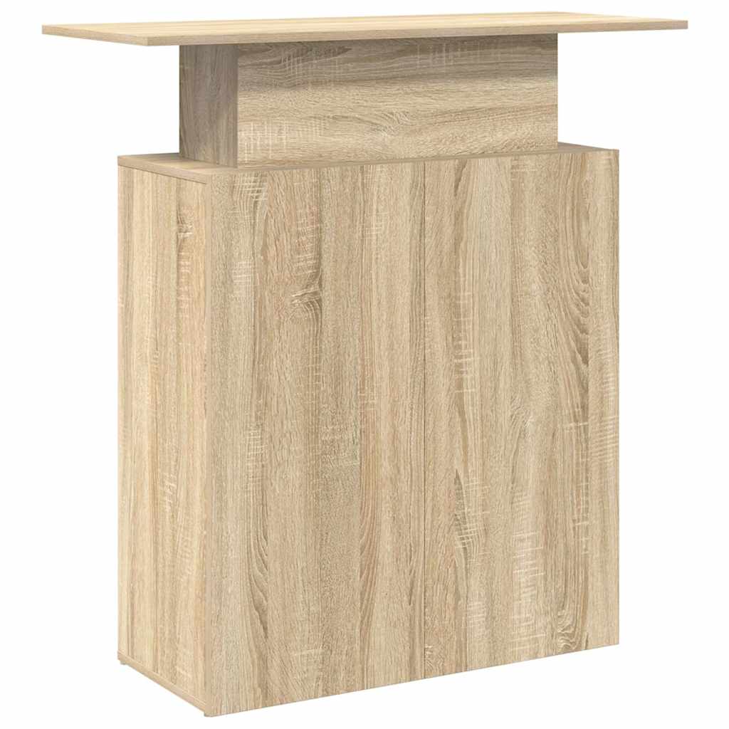 Receptiebalie Sonoma Eiken 100x40x104 cm Bewerkt Hout is nu te koop bij PeponiXL, paradijselijk wonen!
