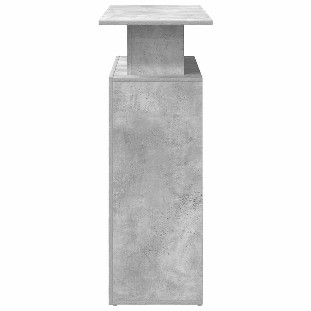 Receptiebalie 100x40x104 cm bewerkt hout betongrijs is nu te koop bij PeponiXL, paradijselijk wonen!