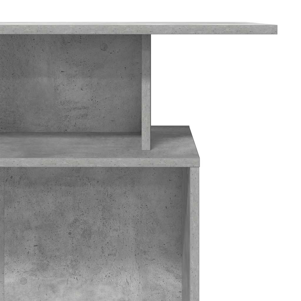 Receptiebalie 100x40x104 cm bewerkt hout betongrijs is nu te koop bij PeponiXL, paradijselijk wonen!
