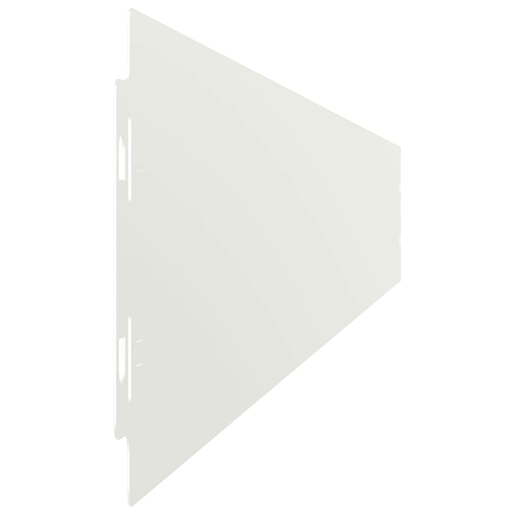 Gazonranden 50 st 10x103 cm koudgewalst staal wit is nu te koop bij PeponiXL, paradijselijk wonen!