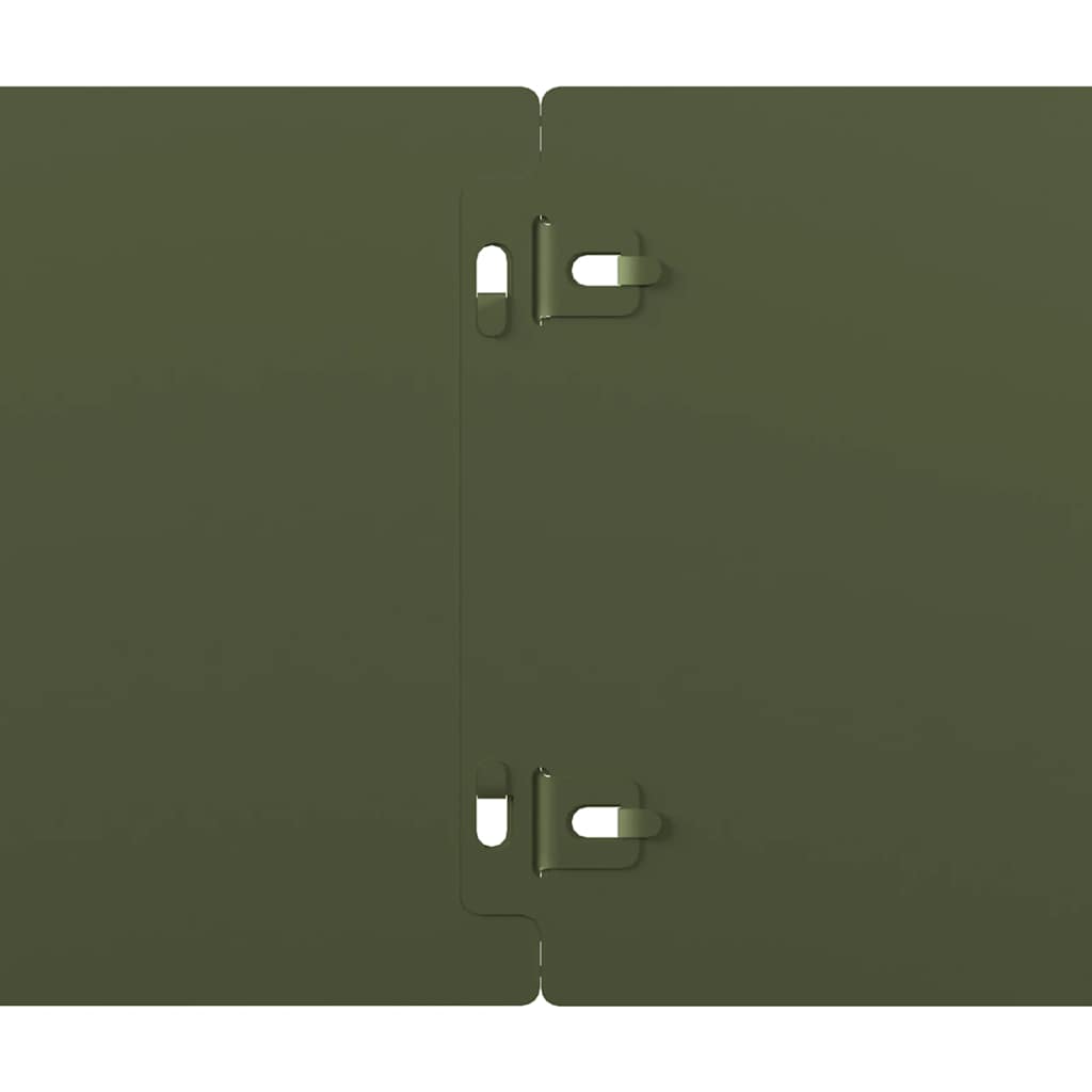 Gazonranden 50 st 15x103 cm koudgewalst staal olijfgroen is nu te koop bij PeponiXL, paradijselijk wonen!