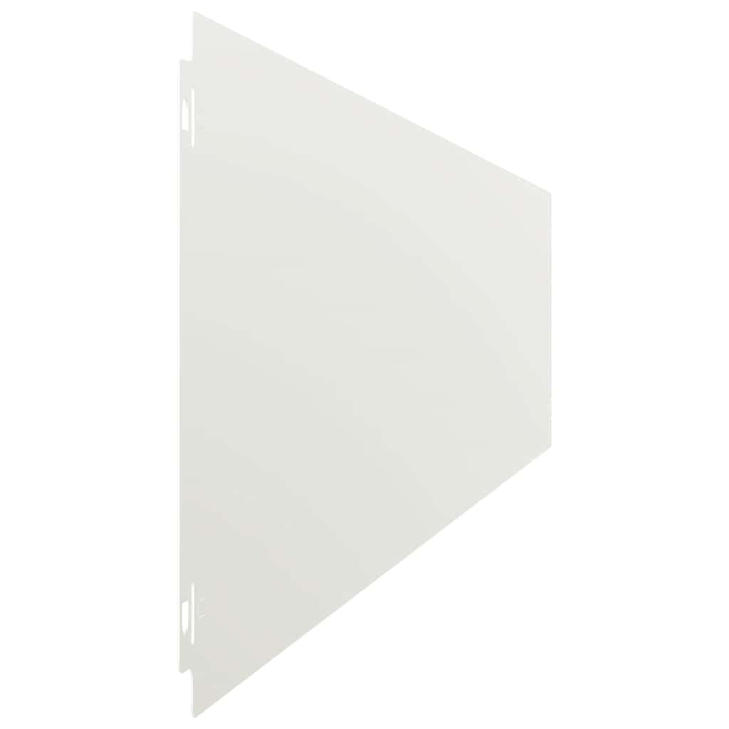 Gazonranden 30 st 20x103 cm koudgewalst staal wit is nu te koop bij PeponiXL, paradijselijk wonen!