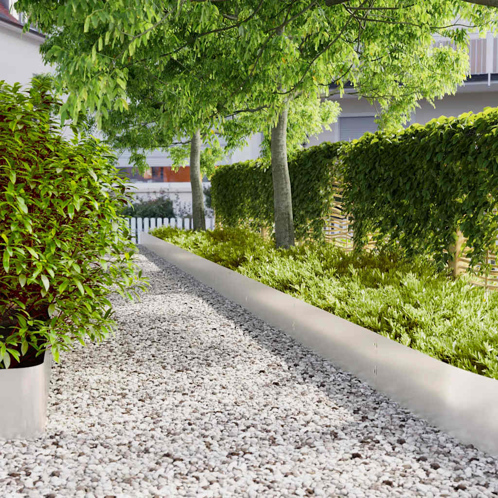 Gazonranden 10 st 25x103 cm roestvrij staal is nu te koop bij PeponiXL, paradijselijk wonen!