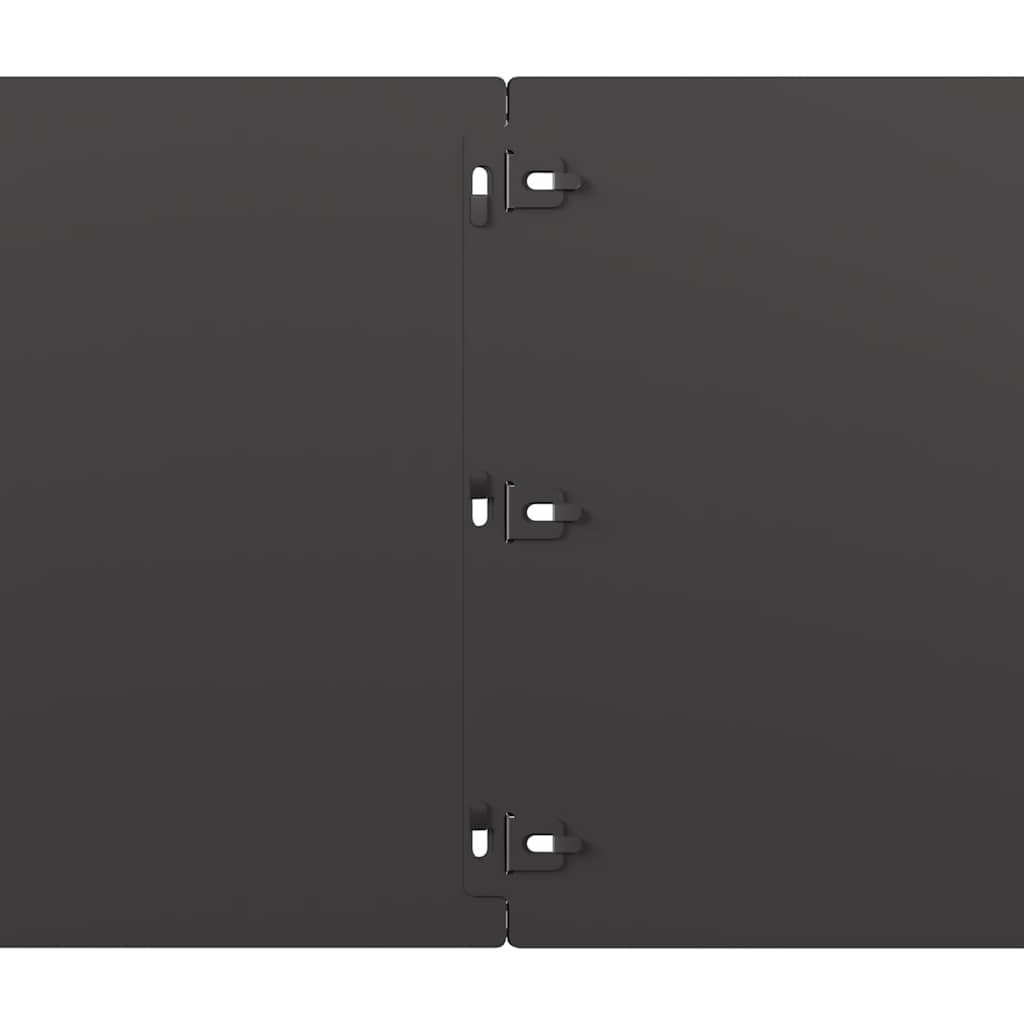 Gazonranden 20 st 25x103 cm koudgewalst staal zwart is nu te koop bij PeponiXL, paradijselijk wonen!