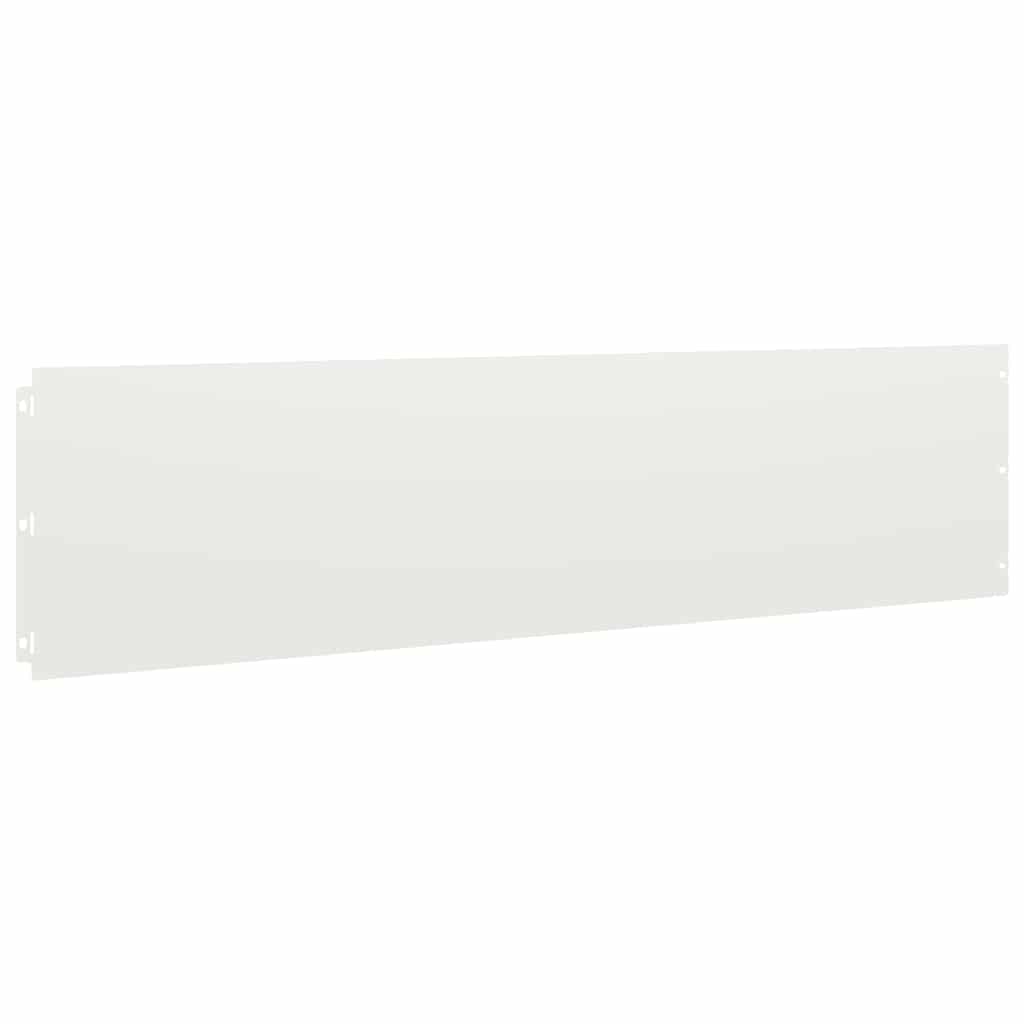 Gazonranden 20 st 25x103 cm koudgewalst staal wit is nu te koop bij PeponiXL, paradijselijk wonen!