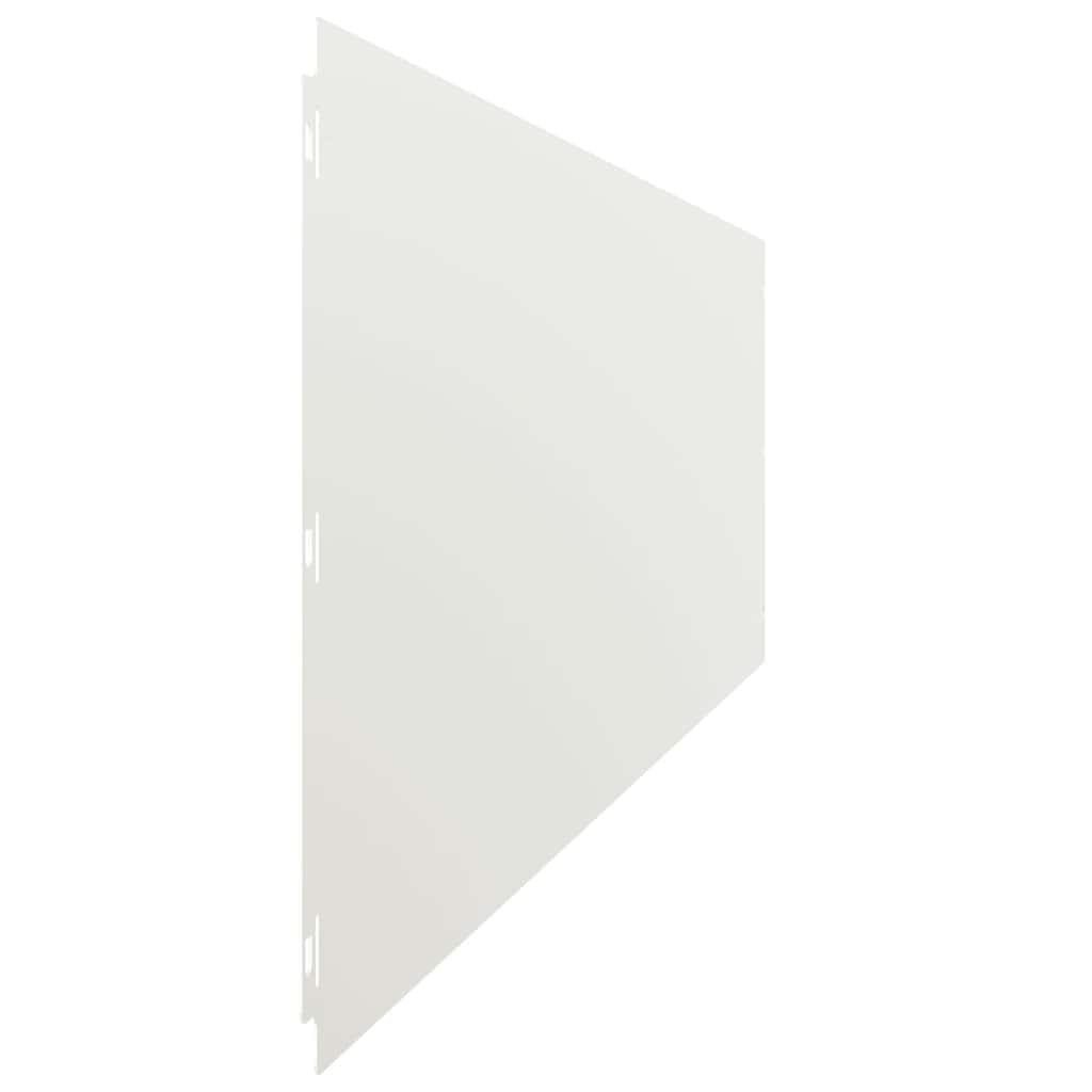 Gazonranden 20 st 25x103 cm koudgewalst staal wit is nu te koop bij PeponiXL, paradijselijk wonen!