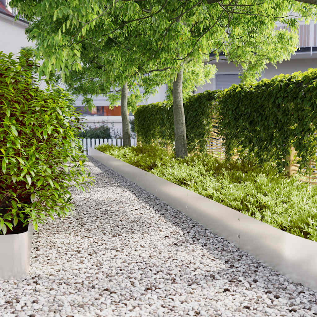 Gazonranden 20 st 25x103 cm roestvrij staal is nu te koop bij PeponiXL, paradijselijk wonen!