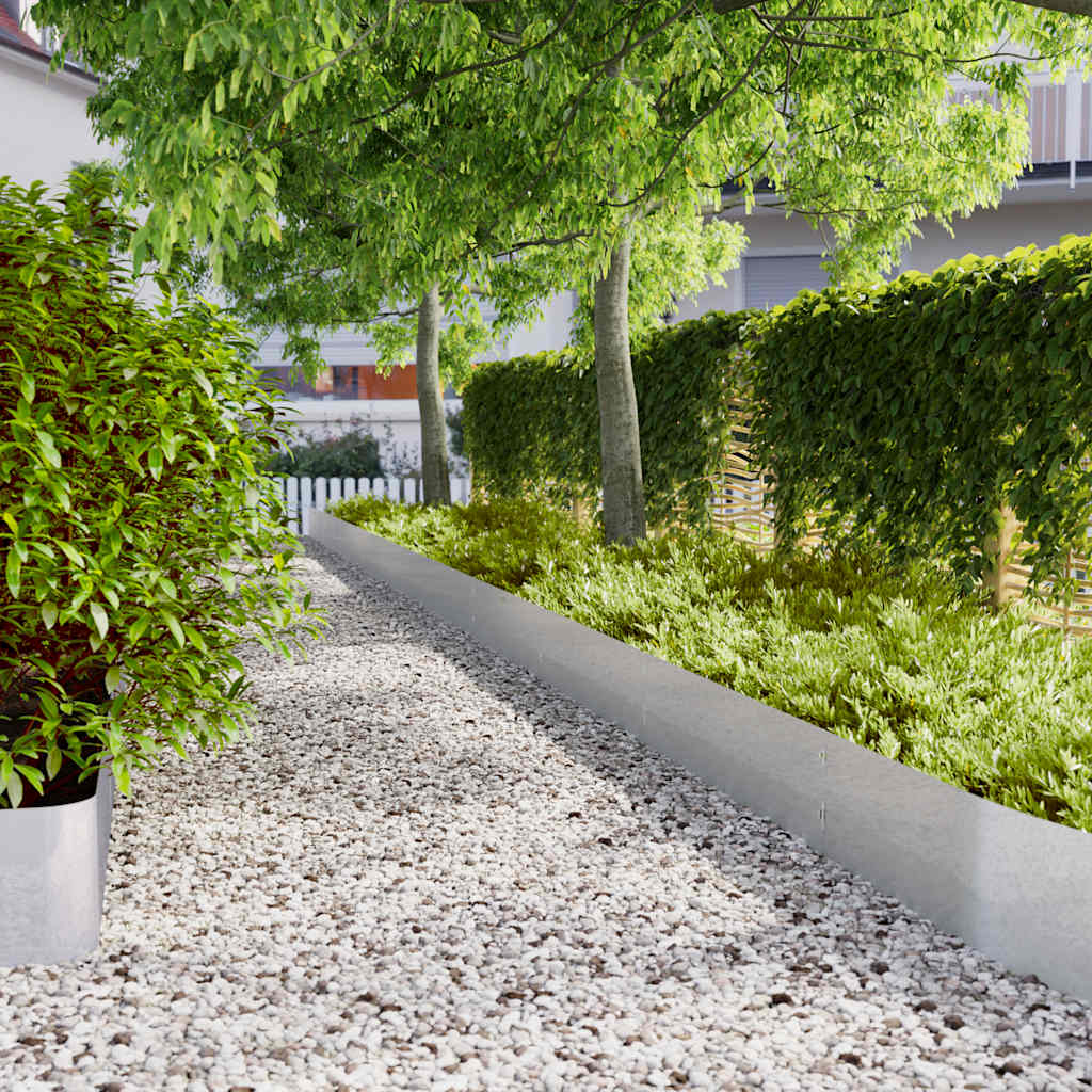 Gazonranden 20 st 25x103 cm gegalvaniseerd staal is nu te koop bij PeponiXL, paradijselijk wonen!