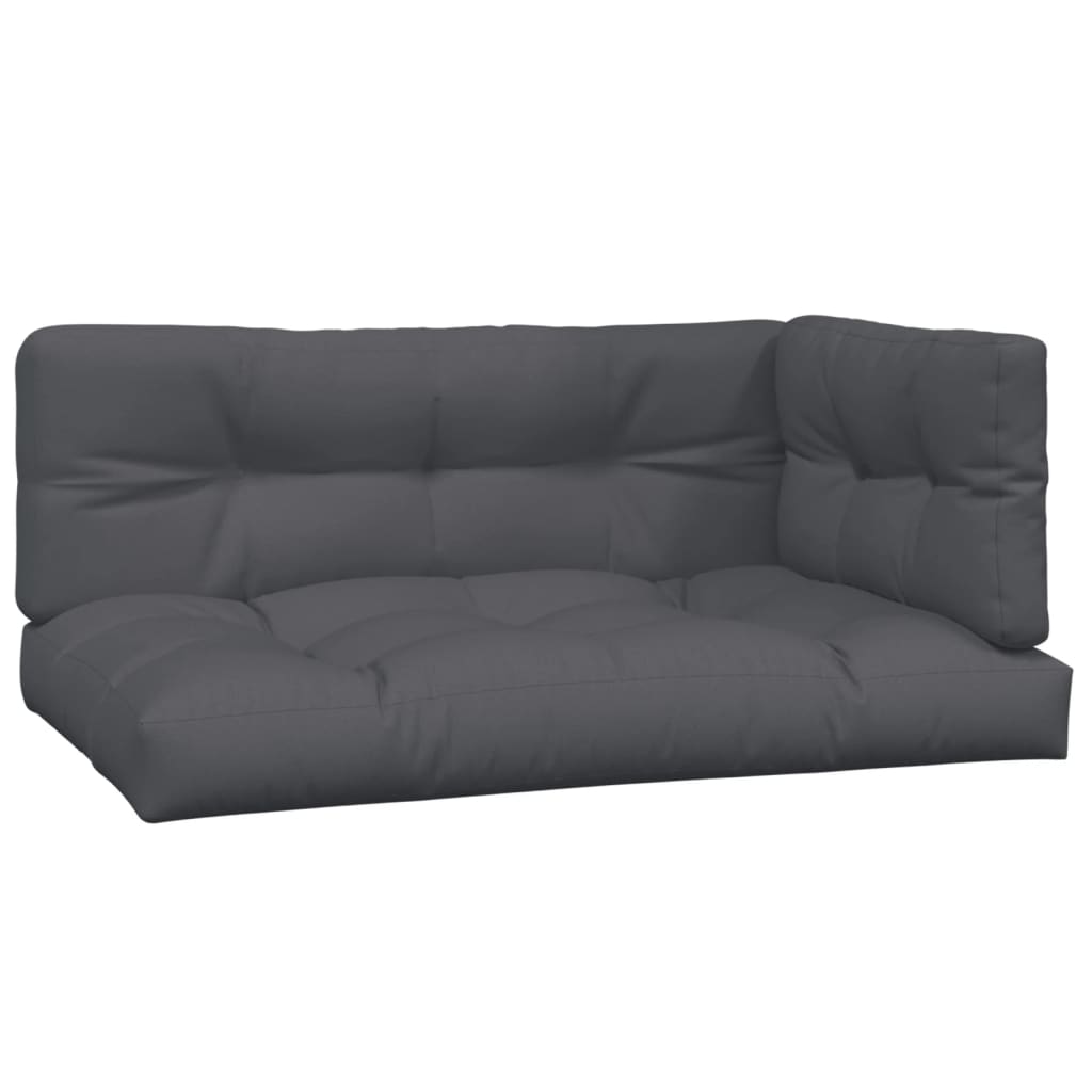 2-delige Loungeset pallet met kussens massief acaciahout