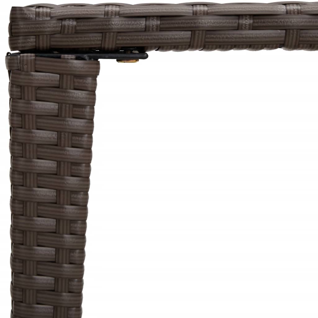 Tuintafeltjesset 3 st poly rattan bruin is nu te koop bij PeponiXL, paradijselijk wonen!