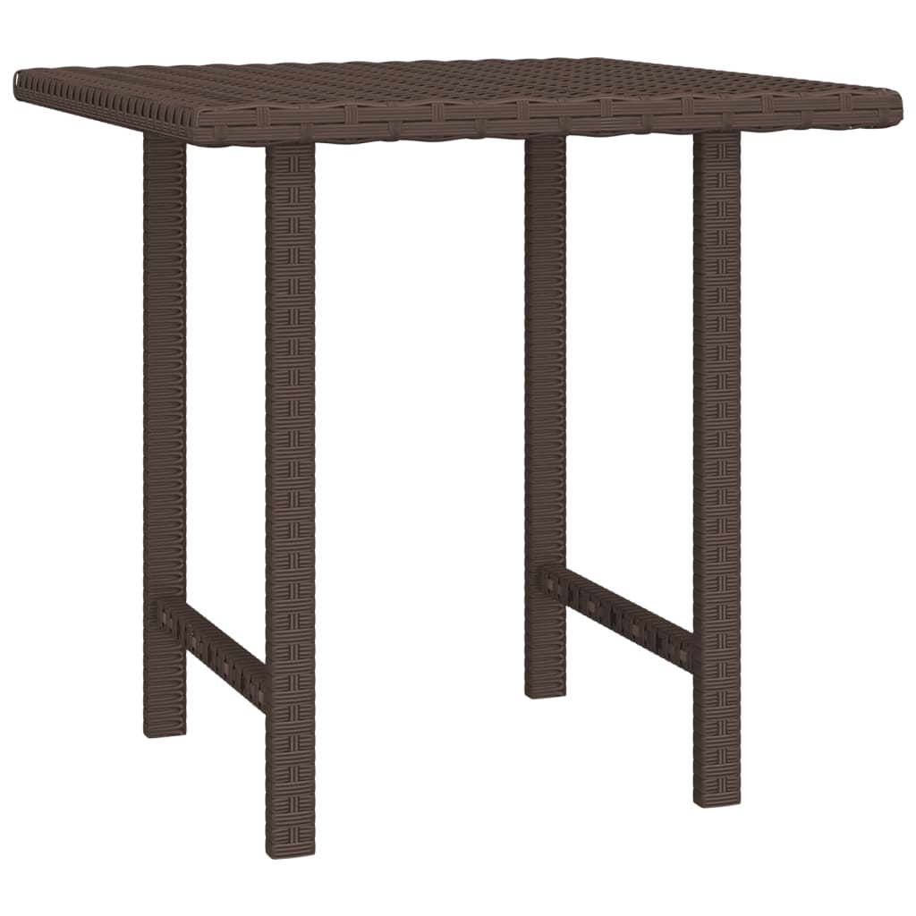 Tuinbijzettafels 3 st poly rattan bruin is nu te koop bij PeponiXL, paradijselijk wonen!