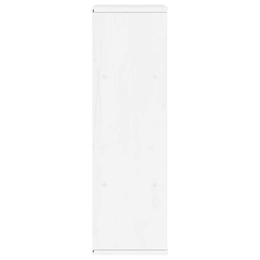 Bijzetkast met lades ODDA 40x24x79 cm massief grenenhout wit is nu te koop bij PeponiXL, paradijselijk wonen!