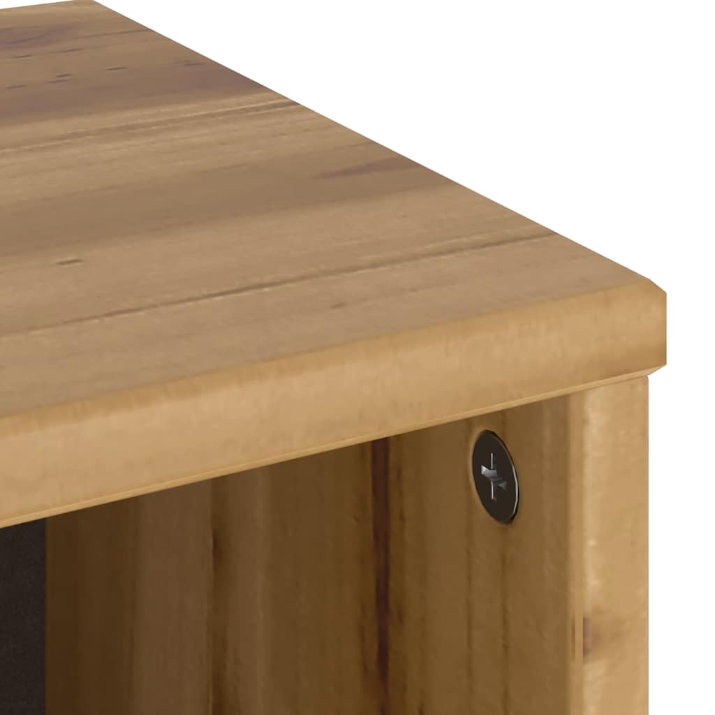 Bijzetkast ODDA 40x24x79 cm massief grenenhout is nu te koop bij PeponiXL, paradijselijk wonen!
