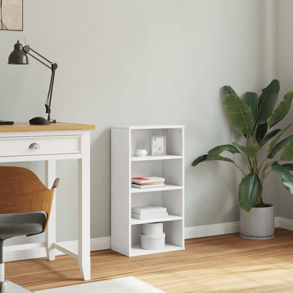 Bijzetkast ODDA 40x24x79 cm massief grenenhout wit is nu te koop bij PeponiXL, paradijselijk wonen!