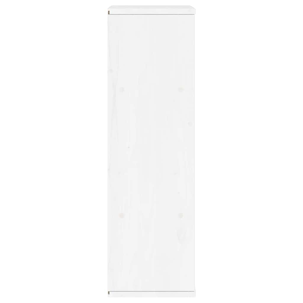 Bijzetkast ODDA 40x24x79 cm massief grenenhout wit is nu te koop bij PeponiXL, paradijselijk wonen!