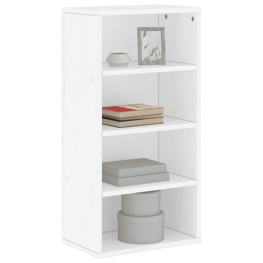 Bijzetkast ODDA 40x24x79 cm massief grenenhout wit is nu te koop bij PeponiXL, paradijselijk wonen!