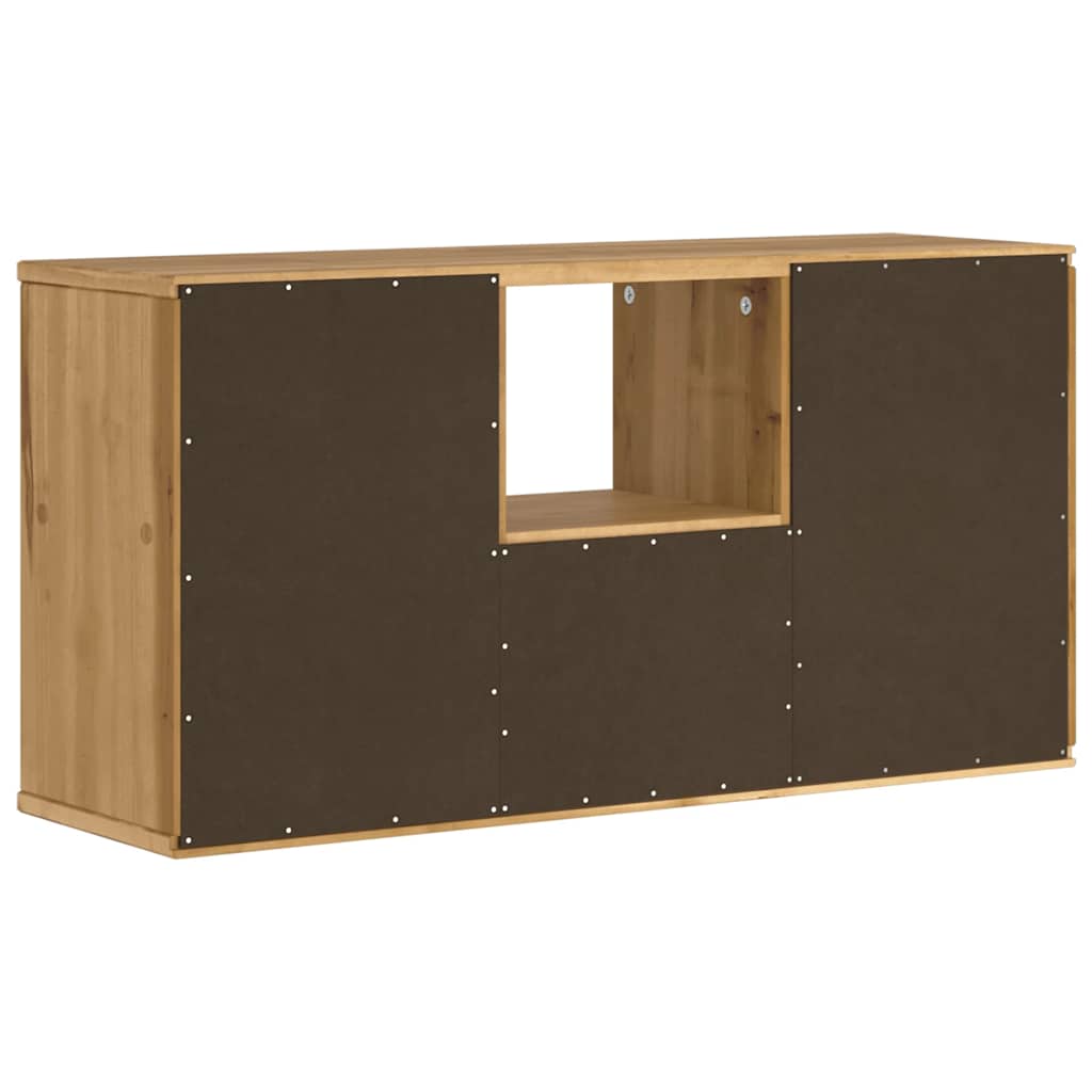 Tv-meubel met lade ODDA 79x24x40 cm massief grenenhout is nu te koop bij PeponiXL, paradijselijk wonen!