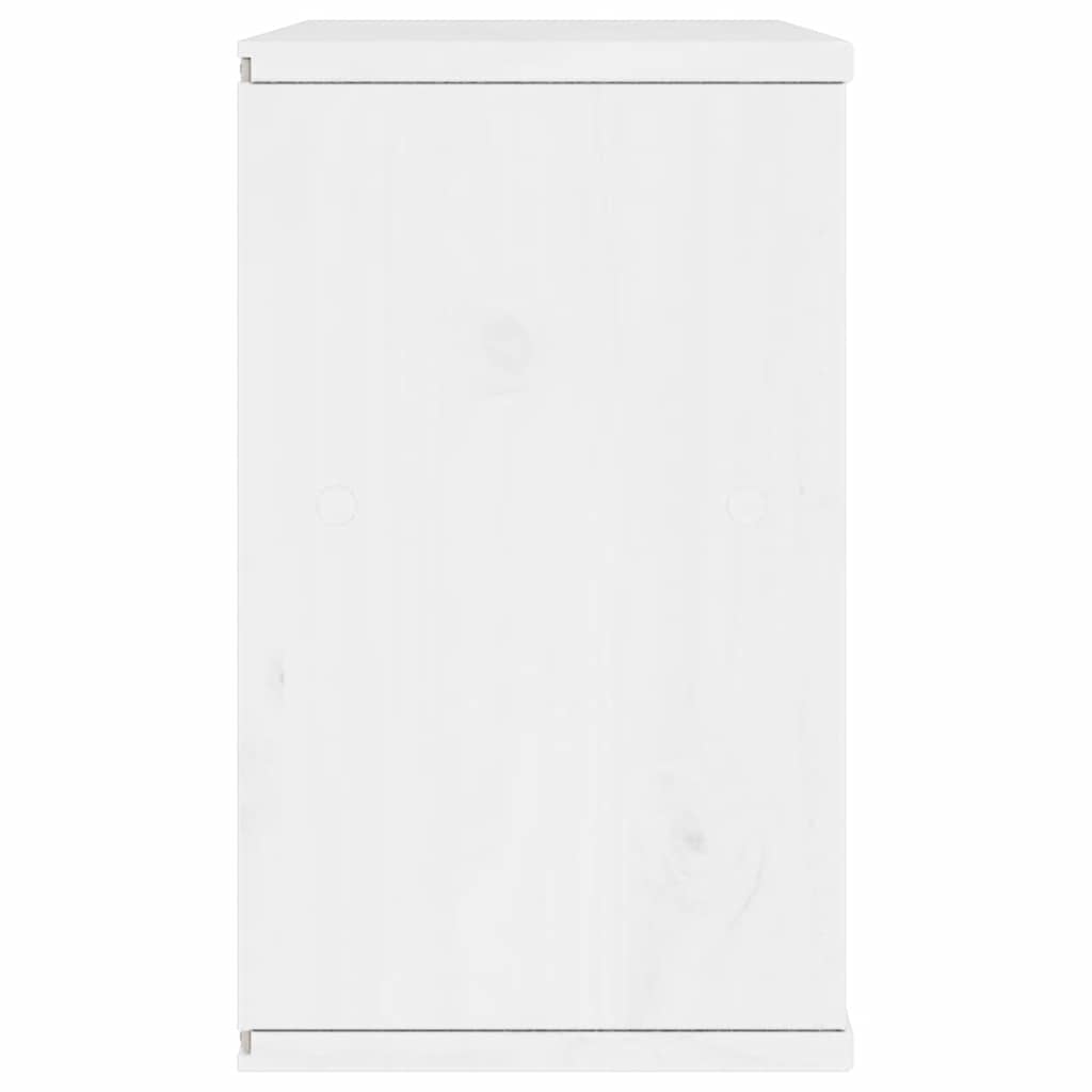 Tv-meubel met lade ODDA 79x24x40 cm massief grenenhout wit is nu te koop bij PeponiXL, paradijselijk wonen!