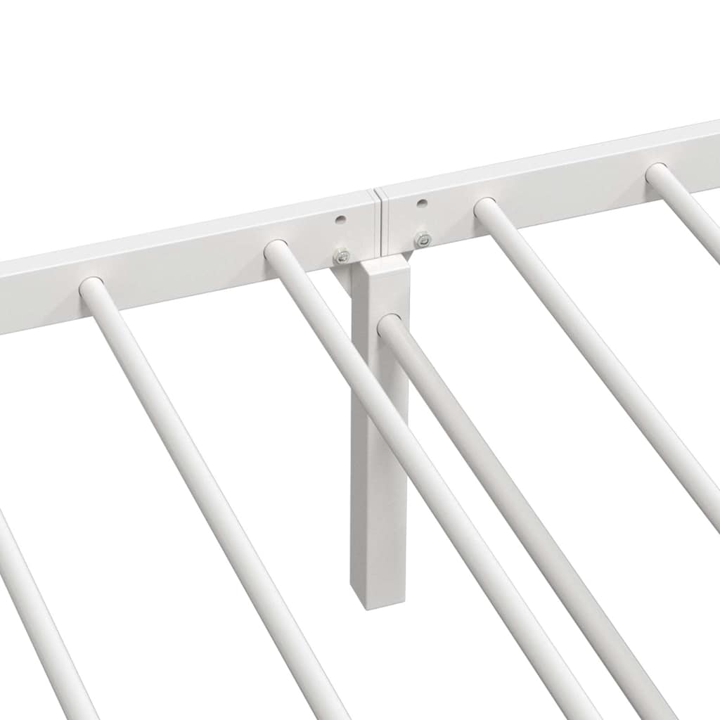 Bedframe zonder matras opvouwbaar 75x190 cm staal wit is nu te koop bij PeponiXL, paradijselijk wonen!