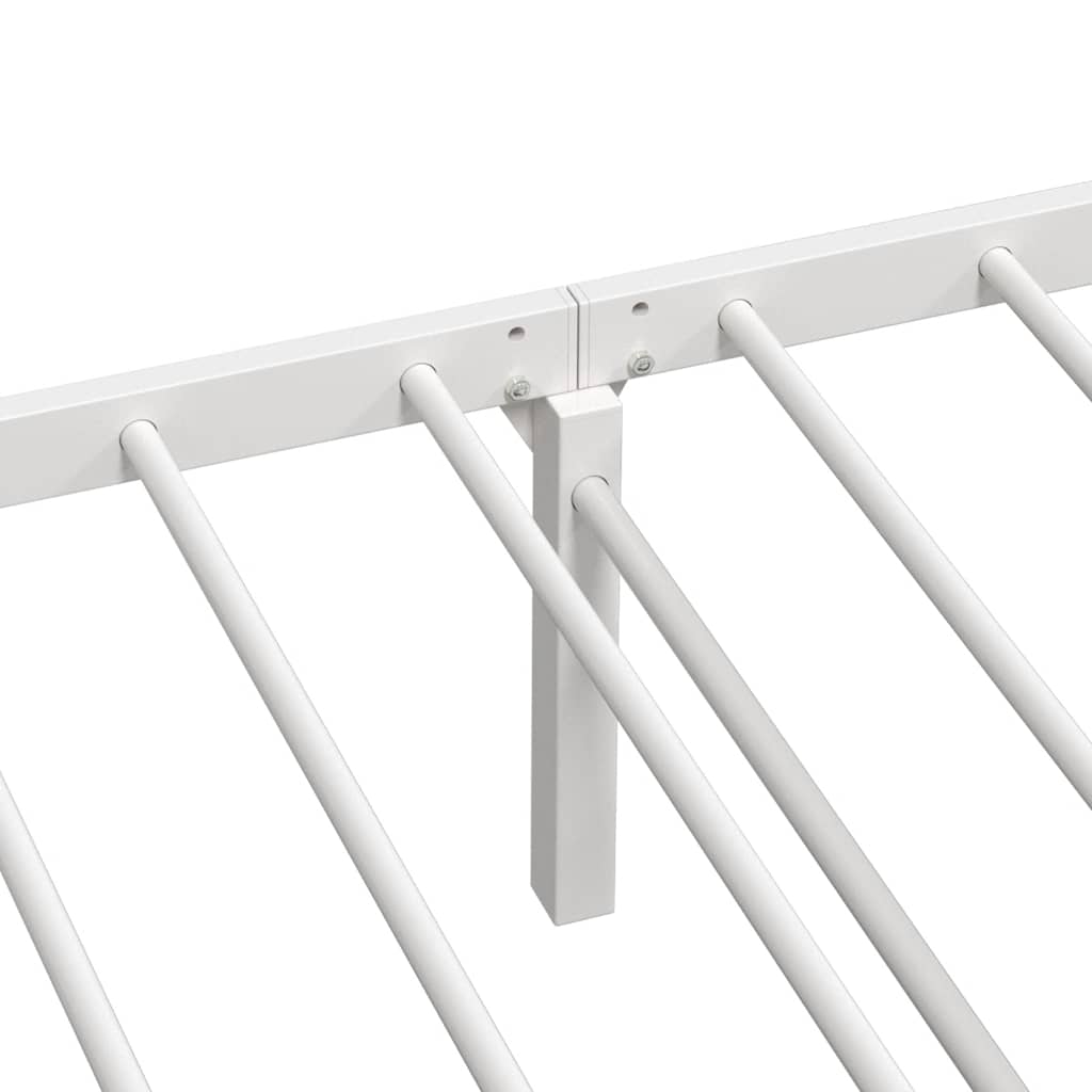 Bedframe zonder matras opvouwbaar 90x190 cm staal wit is nu te koop bij PeponiXL, paradijselijk wonen!