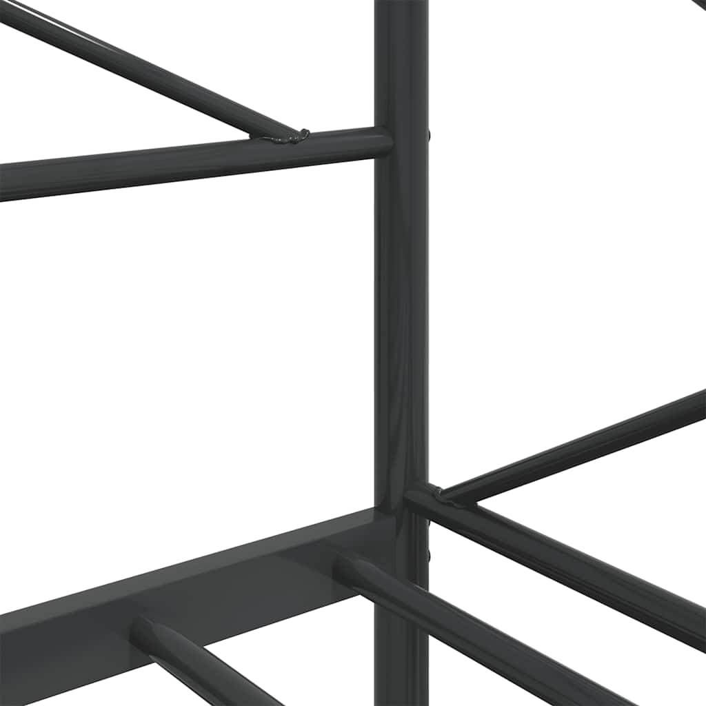 Slaapbank zonder matras 75x190 cm staal zwart is nu te koop bij PeponiXL, paradijselijk wonen!