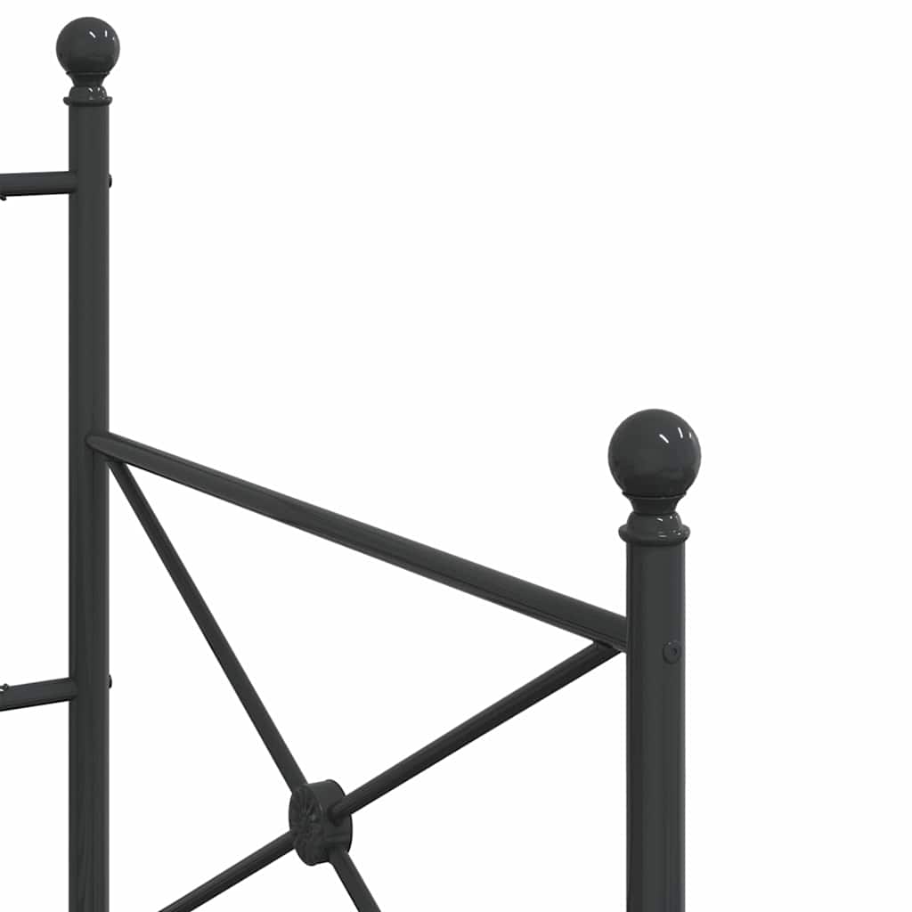Slaapbank zonder matras 80x200 cm staal zwart is nu te koop bij PeponiXL, paradijselijk wonen!