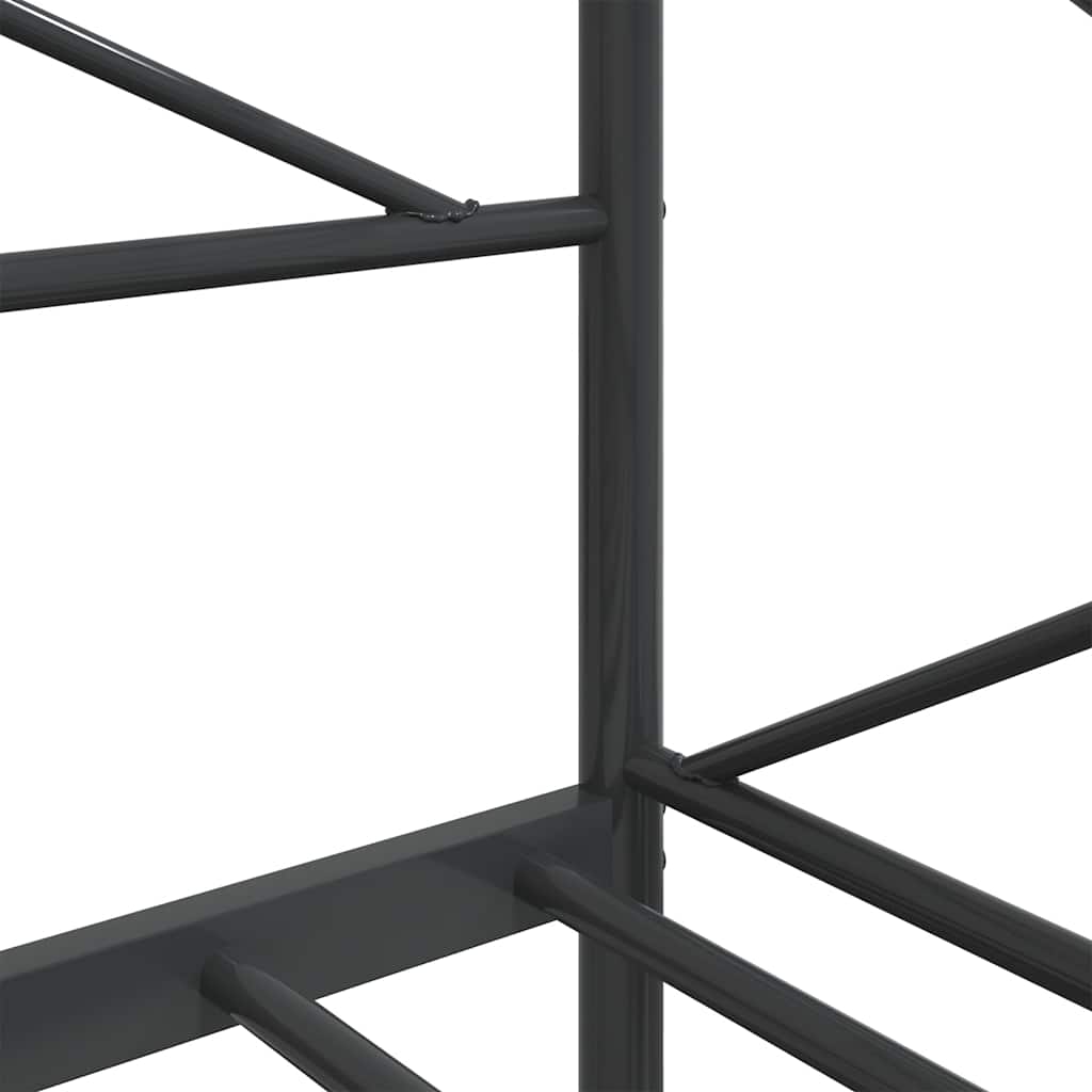 Slaapbank zonder matras 80x200 cm staal zwart is nu te koop bij PeponiXL, paradijselijk wonen!