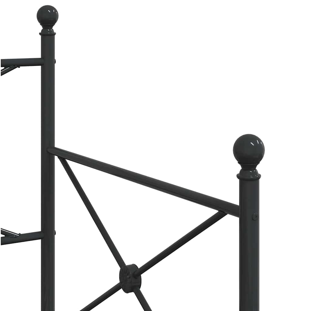 Slaapbank met onderschuifbed zonder matras 80x200cm staal zwart is nu te koop bij PeponiXL, paradijselijk wonen!