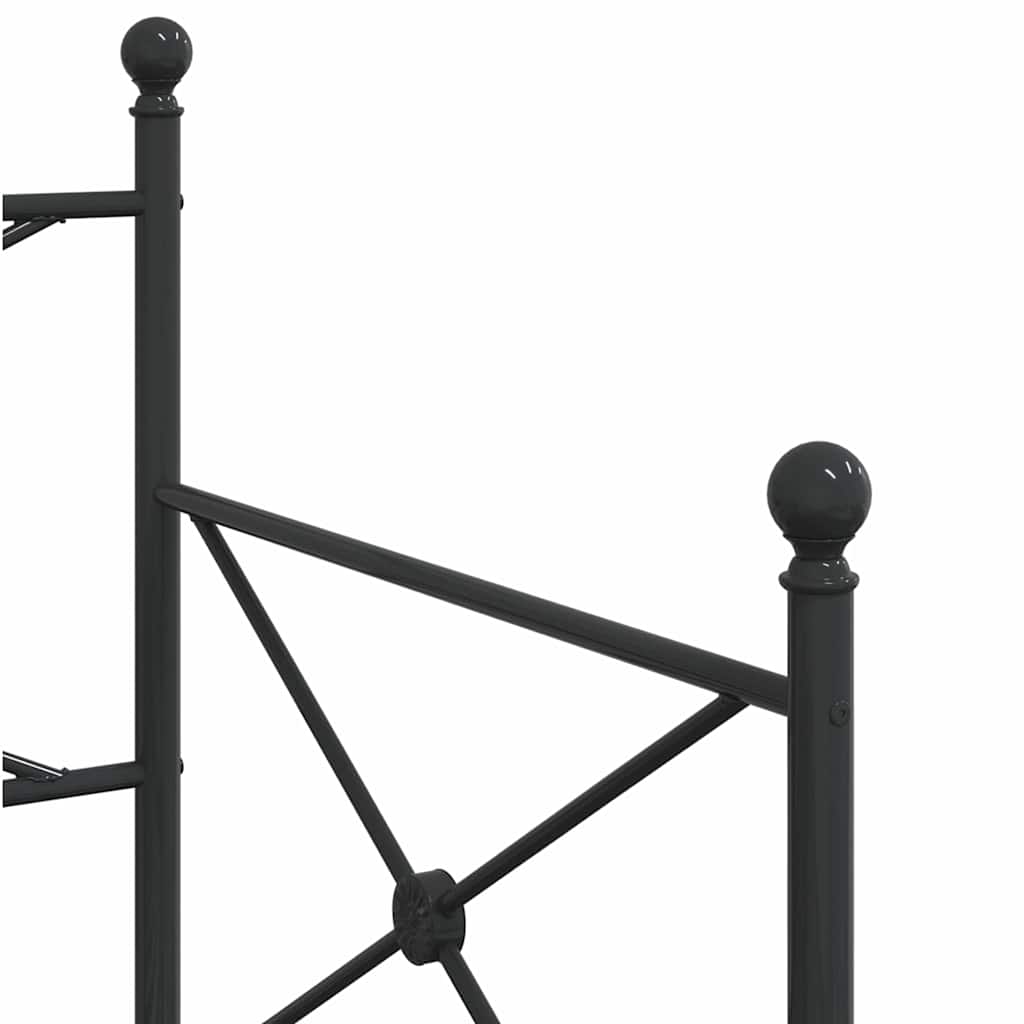 Slaapbank met onderschuifbed zonder matras 90x200cm staal zwart is nu te koop bij PeponiXL, paradijselijk wonen!