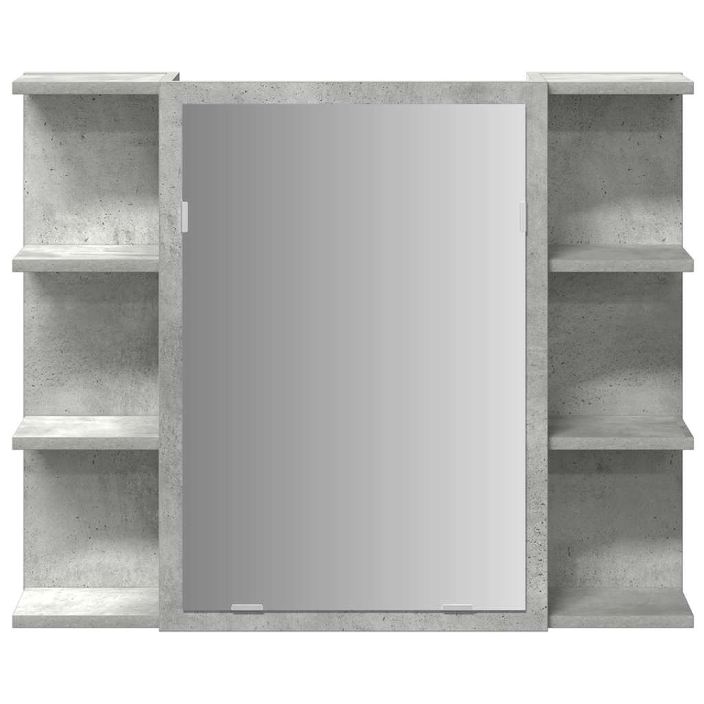 4-delige Badkamermeubelset bewerkt hout betongrijs is nu te koop bij PeponiXL, paradijselijk wonen!