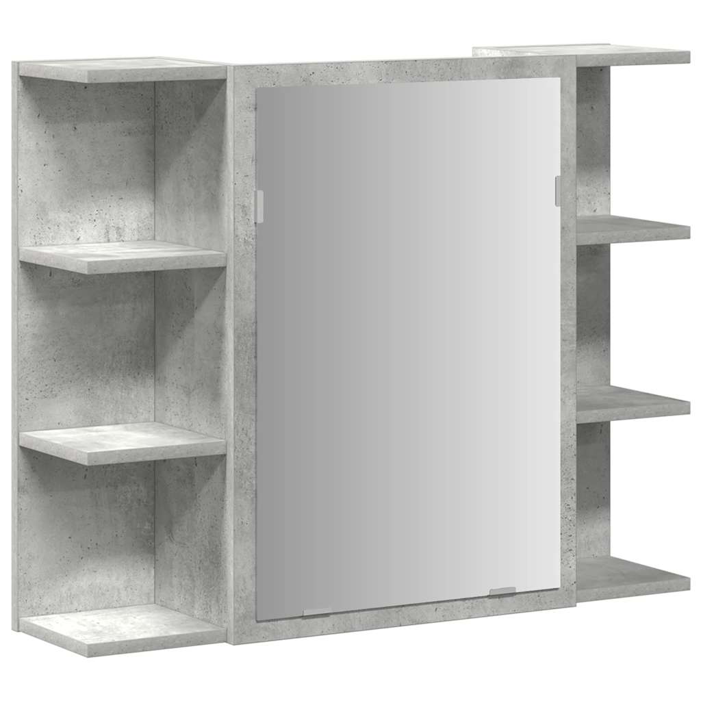 3-delige Badkamermeubelset bewerkt hout betongrijs is nu te koop bij PeponiXL, paradijselijk wonen!
