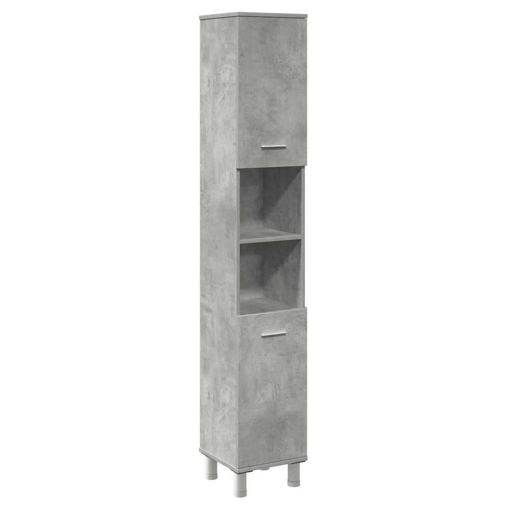 3-delige Badkamermeubelset bewerkt hout betongrijs is nu te koop bij PeponiXL, paradijselijk wonen!